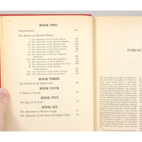 The Illustrated Sherlock Holmes Treasury by Sir Arthur Conan Doyle, 1986 Mystery - Picture 5 of 10